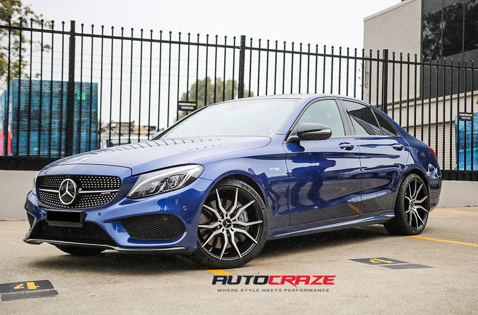 MERCEDES-C-CLASS-ASCARI-GLOSS-BLACK-AND-BRUSHED